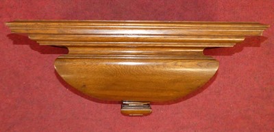 Lot 599 - A Victorian oak clock bracket of good size,...