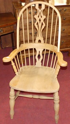 Lot 623 - A Victorian style beechwood framed Windsor chair