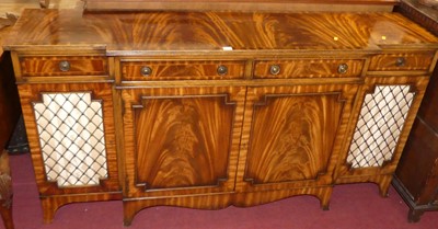 Lot 640 - A reproduction mahogany and rosewood cross...