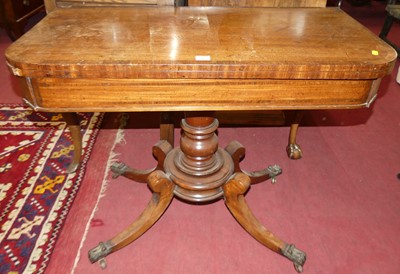Lot 657 - A Regency mahogany and rosewood cross banded...