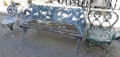 Lot 713 - After Coalbrookdale, a cast metal fern leaf...