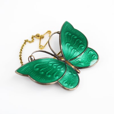 Lot 387 - A Norwegian silver and guilloche enamel...