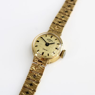 Lot 368 - A lady's Rotary 9ct gold cased bracelet watch...