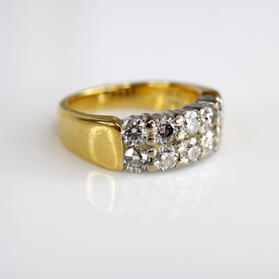 Lot 2150 - A 'Hearts on Fire' yellow and white metal...