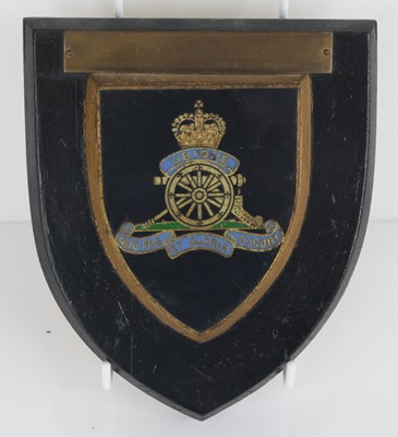 Lot 85 - A Royal Artillery Regimental wall plaque, of...