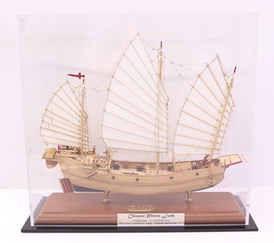 Lot 29 - 1:100 scale wooden handmade model of a Chinese...