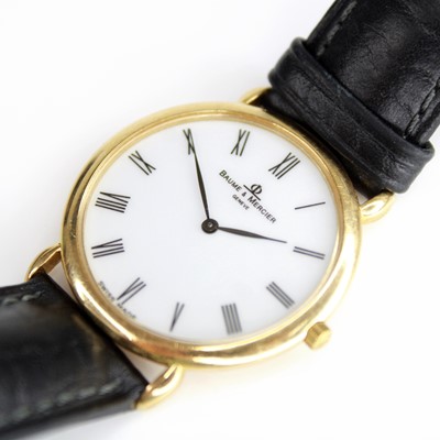 Lot 2161 - A Baume & Mercier 18ct gold cased Classima...