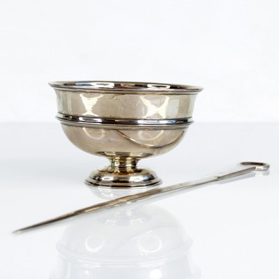 Lot 310 - An Edwardian silver pedestal bowl, having an...