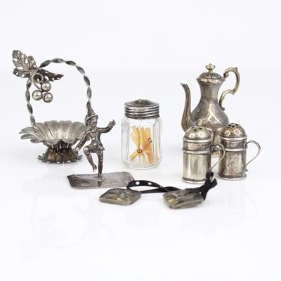 Lot 323 - A collection of 19th century and later silver...