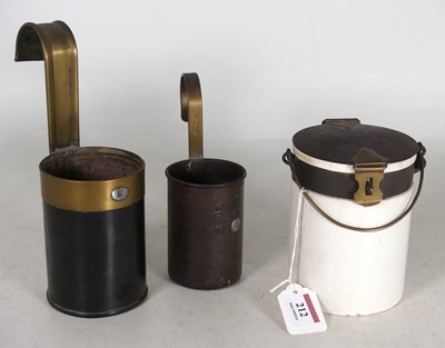 Lot 212 - An early 20th century ceramic cream pail of...