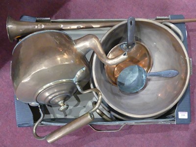 Lot 188 - A collection of miscellaneous copper wares to...