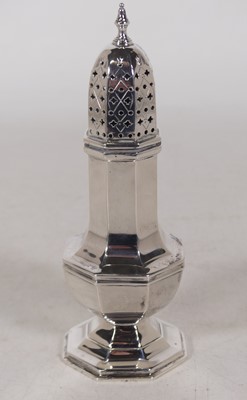 Lot 336 - A George VI silver pedestal pepperette, of...