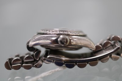 Lot 2105 - A lady's platinum Rolex Oyster Perpetual...