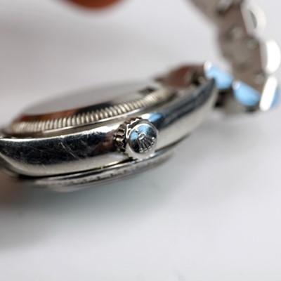 Lot 2105 - A lady's platinum Rolex Oyster Perpetual...