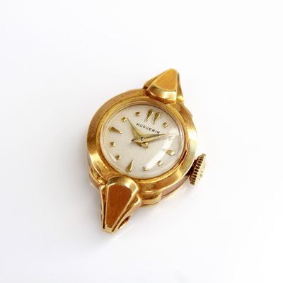Lot 2126 - A circa 1954 lady's Huguenin 18ct gold cased...