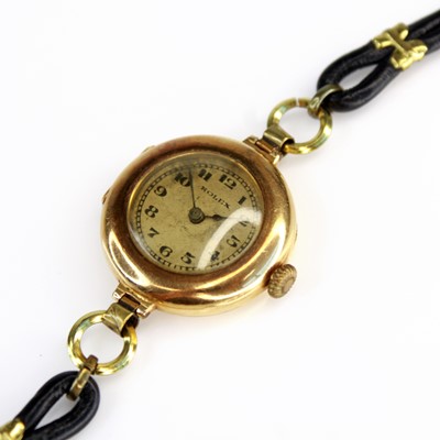 Lot 2110 - A vintage lady's Rolex 18ct gold cased manual...
