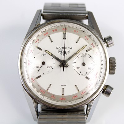 Lot 2192 - A gent's stainless steel Heuer Carrera...