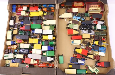 Lot 481 - Two trays containing various unboxed Models of...