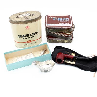 Lot 266 - Tobacciana; a Dunhill Bruyere smoking pipe,...