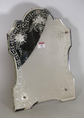 Lot 35 - A later Victorian easel dressing table mirror...