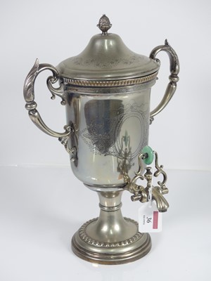 Lot 36 - A Victorian silver plated Loysel's patent...