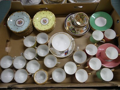 Lot 109a - A collection of porcelain coffee cups and...