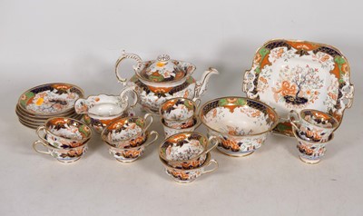 Lot 137 - A circa 1830 English porcelain part tea...