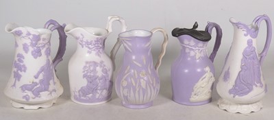 Lot 141 - Ten various Victorian Samuel Alcock relief...