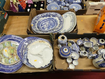Lot 156 - Three boxes of assorted ceramics principally...