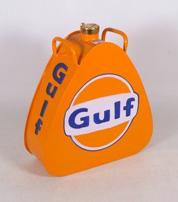 Lot 157 - A painted metal advertising fuel can for Gulf