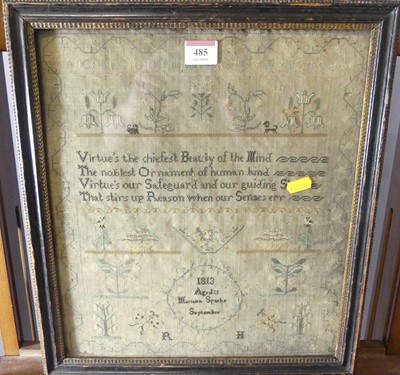 Lot 485 - Mariann Sparke - early 19th century needlework...