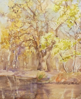 Lot 501 - Linda Peet - Forest, watercolour, 31x25cm,...