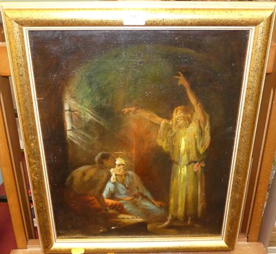 Lot 507 - 19th century school - An Angel visiting St...