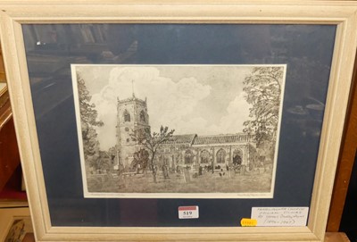 Lot 519 - James Dudley Haynes - Framlingham Church,...