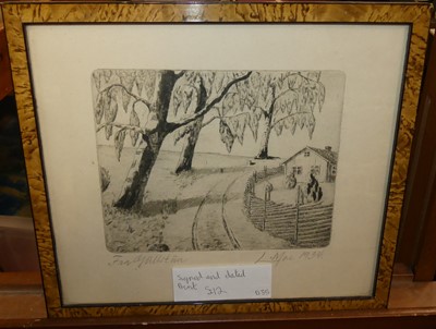 Lot 526 - Two boxes of assorted pictures and prints to...
