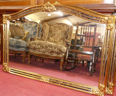 Lot 540 - A pair of contemporary floral gilt framed over...
