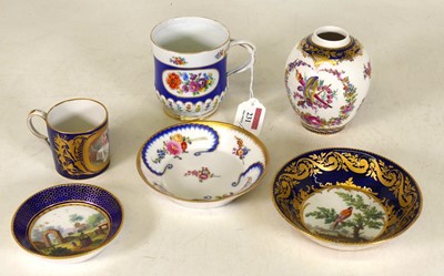 Lot 231 - A 19th century Sevres porcelain cup, the...