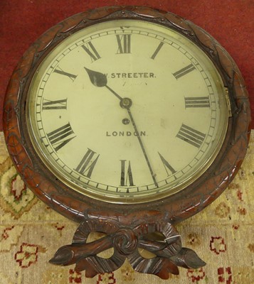 Lot 554 - A Victorian mahogany framed circular wall...