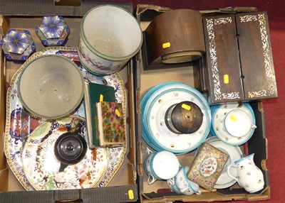 Lot 181 - Two boxes of miscellaneous items, to include a...