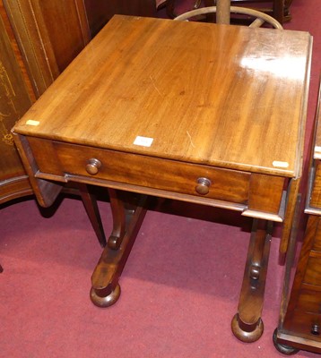 Lot 594 - A mid-Victorian mahogany drop-flap single...