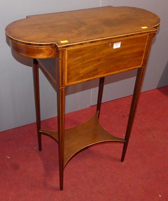 Lot 597 - A 19th century mahogany, rosewood cross banded...