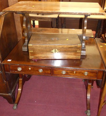 Lot 664 - A 19th century mahogany and crossbanded...