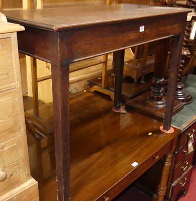Lot 688 - A 19th century mahogany rectangular side table,...