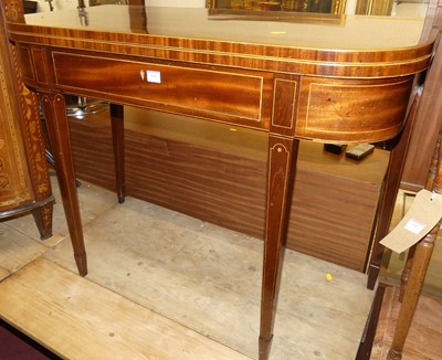 Lot 694 - An early 19th century mahogany D-shaped...