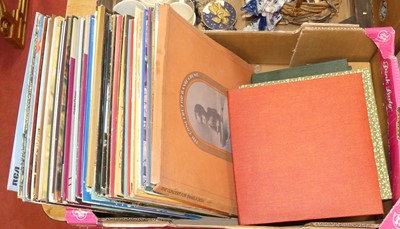 Lot 201 - A box of assorted popular LPs, largely being...