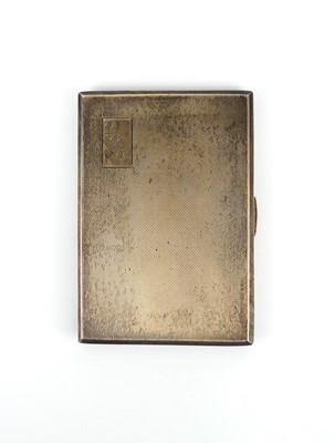 Lot 268 - A late Art Deco silver engine turned pocket...
