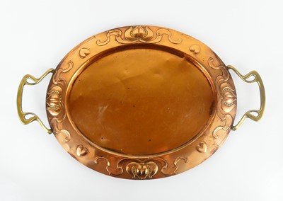 Lot 336 - Joseph Sankey & Sons - an Art Nouveau copper...