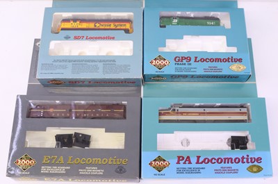 Lot 365 - Four Proto 2000 series HO gauge locos, to...