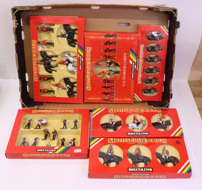 Lot 395 - A Britains group of six painted figure sets to...