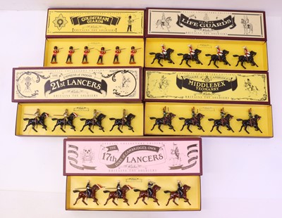 Lot 404 - Britains group of five modern release regiment...